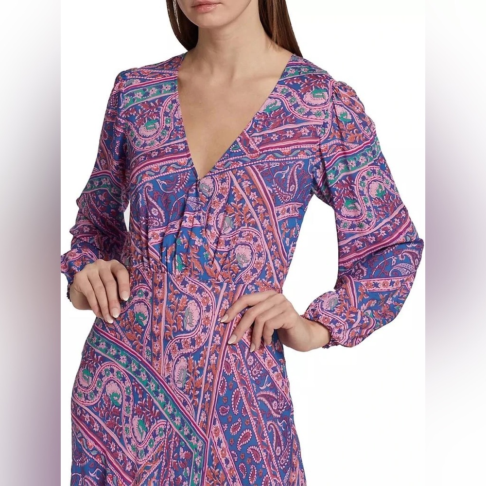 BA&SH Frankie Paisley Midi Dress - Picture 6 of 11